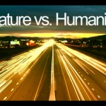 Screenshots from 'Nature vs. Humanity' music video