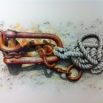 Shackle and Coir Rope