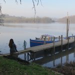 Sketching beside the River Dart