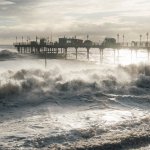 Teignmouth Pier during the storms