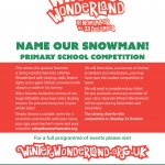Name our snowman - win skating tickets for your whole class!