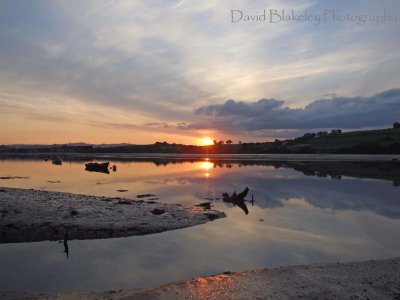 PERFECT SUNSET ON THE TEIGN ESTUARY
