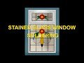 Soldering a leaded window - time lapse movie