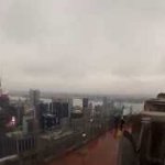 Top of The Rock at the Rockefeller Centre, New York.