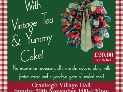Fabric Christmas Wreath & Vintage Tea Workshop