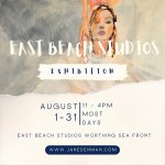 Jane Denman Paintings Pop Up Exhibition August West Beach Studio
