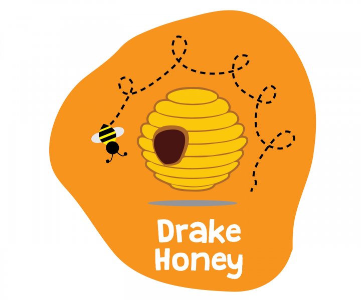 Drake Honey logo design