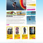 E-commerce site for a kitesurfing school
