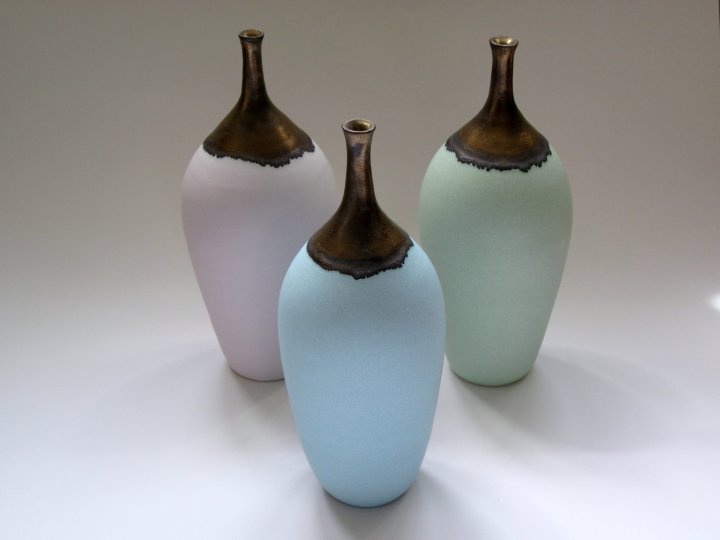 Pastel Collection Stoneware Bottles
