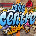 Graffiti fun during Lindfield Arts Festival on 17 Sep